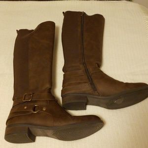 Tall brown boots